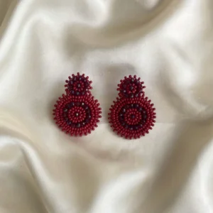 PAULIE POCKET Beads Burgundy - Pin