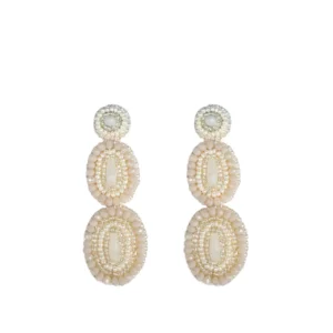 PAULIE POCKET Ella Shine Earrings - Light Beige