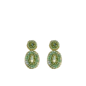 PAULIE POCKET Small Ella Shine Earrings - Sage