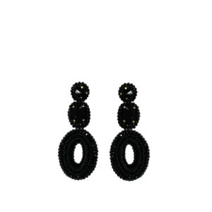 PAULIE POCKET Ivy Stone Earrings - Black