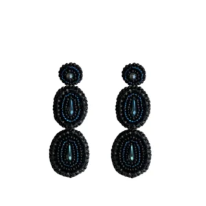 PAULIE POCKET Ella Shine Earrings - Dark Blue